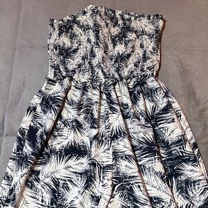 Boutique - Black and White Strapless Pants - Never Worn